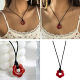 Acrylic Flower Choker Necklace - All-match Statement Jewelry