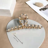 Pearl Hair Claws Rhinestone Headwear Styling Accessories
