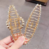 Pearl Hair Claws Rhinestone Headwear Styling Accessories
