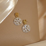 Sparkling Rhinestone Zircon Stud Earrings for Women