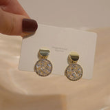 Sparkling Rhinestone Zircon Stud Earrings for Women