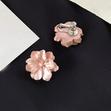 Flower Clip On Earrings Sweet Floral Jewelry Earcuffs