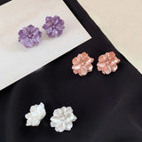 Flower Clip On Earrings Sweet Floral Jewelry Earcuffs