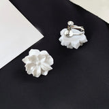 Flower Clip On Earrings Sweet Floral Jewelry Earcuffs