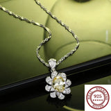 Sweet Ruby Pendant Necklace S925 Sterling Silver Jewelry
