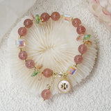Strawberry Crystal Bracelet for Women