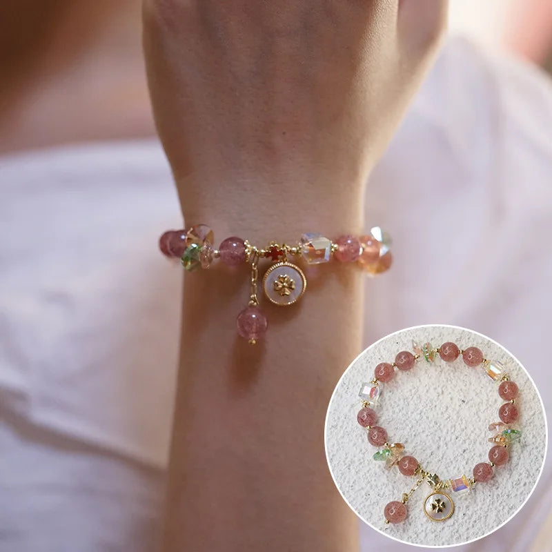 Strawberry Crystal Bracelet for Women