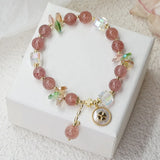 Strawberry Crystal Bracelet for Women