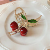 Colorful Cherry Hair Claw Clips for Women