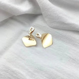 Geometric Metal Clip on Earrings for Women