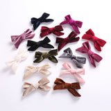 Velvet Hairpins Sweet Bow Hair Clips Classic Hair Accessory
