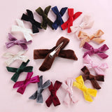 Velvet Hairpins Sweet Bow Hair Clips Classic Hair Accessory