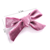 Velvet Hairpins Sweet Bow Hair Clips Classic Hair Accessory