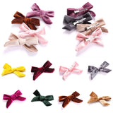 Velvet Hairpins Sweet Bow Hair Clips Classic Hair Accessory