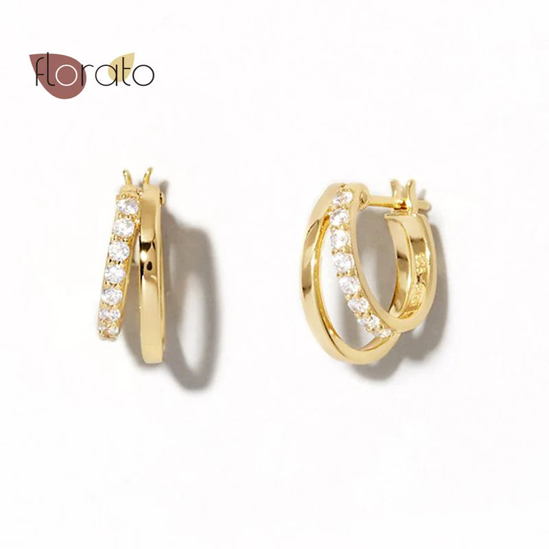 925 Sterling Silver Hoop Earrings Minimalist Jewelry