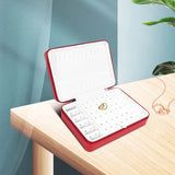 Large Leather Jewelry Box Organizer with Mirror