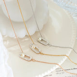 Light Temperament Zircon Pearl Inlaid Anklet for Women
