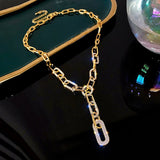 Hip-Hop Metal Chain Necklaces Gothic Jewelry