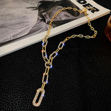 Hip-Hop Metal Chain Necklaces Gothic Jewelry