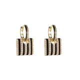 Pearl Small Bag Earrings Personalized Versatile Women Jewelry