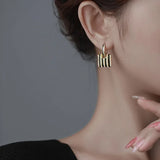 Pearl Small Bag Earrings Personalized Versatile Women Jewelry