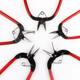 Red Long Handle Jewelry Pliers Kit DIY Jewelry