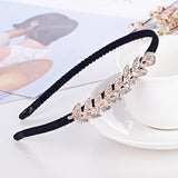 Rhinestone Bow Headband Hairpin Accessories Flannel Hair Band