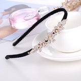 Rhinestone Bow Headband Hairpin Accessories Flannel Hair Band