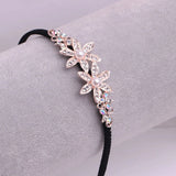 Rhinestone Bow Headband Hairpin Accessories Flannel Hair Band