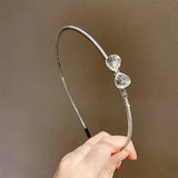 Rhinestone Headband Crystal Bow Hair Clip Wedding Jewelry