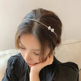 Rhinestone Headband Crystal Bow Hair Clip Wedding Jewelry