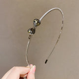 Rhinestone Headband Crystal Bow Hair Clip Wedding Jewelry
