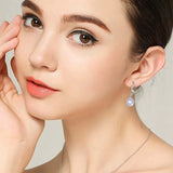 S925 Sterling Silver Spiral Pearl Earrings