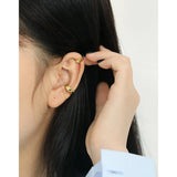 Geometric 925 Silver Ear Clip, No Hole Ear Clip