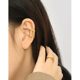 Stylish X-Shaped S925 Sterling Silver Ear Clip, No Ear Hole