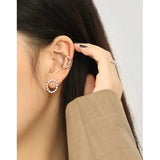 Stylish X-Shaped S925 Sterling Silver Ear Clip, No Ear Hole