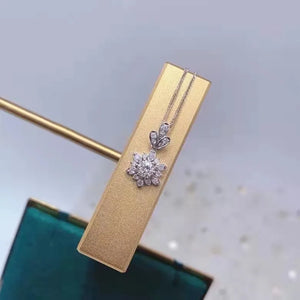 Daisy Flower Shell Necklace Tassel Butterfly Clavicle Chain for Women