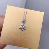 Daisy Flower Shell Necklace Tassel Butterfly Clavicle Chain for Women