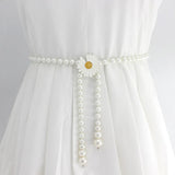 Sweet Bow Pearl Belts Waist Chain Wedding Accessories