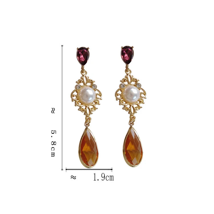 Vintage Pearls Earrings No Piercing Clip On Earrings