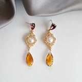 Vintage Pearls Earrings No Piercing Clip On Earrings