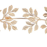 Women Leaf Headband Pearl Wedding Hairbands Princess Crown Hair Hoop