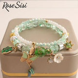 Butterfly Starfish Bracelet Set - Beads Elastic Jewelry for Women