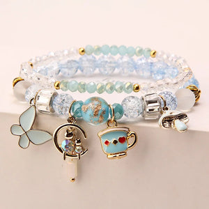 Dreamwalking in Wonderland Double Bracelets Student breaded Bracelet