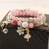 Dreamwalking in Wonderland Double Bracelets Student breaded Bracelet
