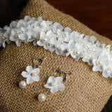 Fairy Flower Hair bands Earrings Set Wedding Accessories
