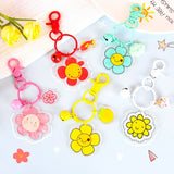 Acrylic Flower Keychain Bag Jewelry Charm Gift For Guest