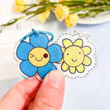 Acrylic Flower Keychain Bag Jewelry Charm Gift For Guest