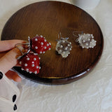 Sweet Red Strawberry Earrings for Women Girls Acrylic Fruit Jewelry