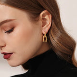 925 Silver Bead Tassel Drop Hoop Earrings For Women